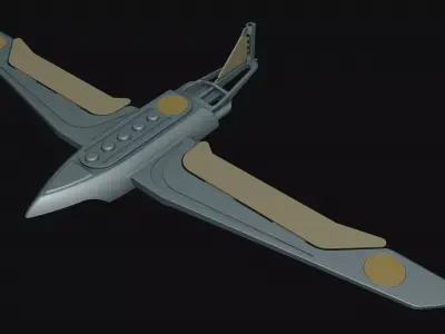 Toy flying machine drone 3D model