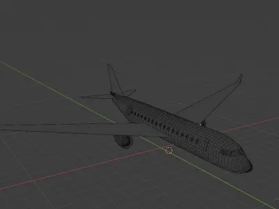 Airplane  Free 3D model Low-poly 3D model