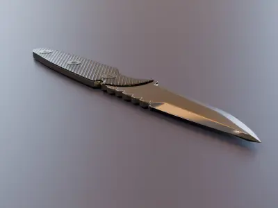 Tactical Knife 3D Model 3D model