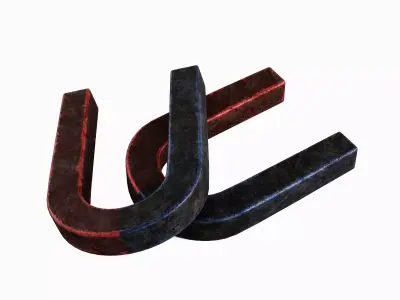 Magnet 02 Low-poly 3D model