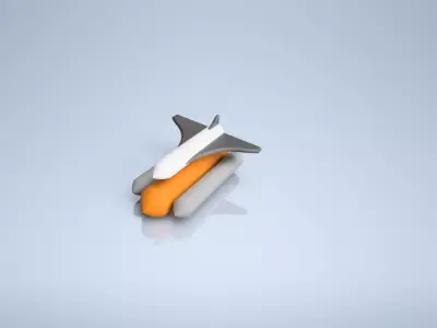 Simple Rocket Free 3D print model