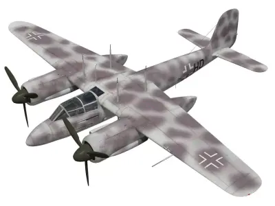 Focke Wulf Ta154 moskito 3D model purchase