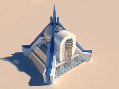 Future building 3D model purchase