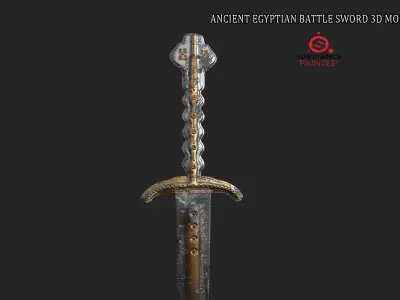  ANCIENT EGYPTIAN BATTLE SWORD 3D MODEL Low-poly 3D model