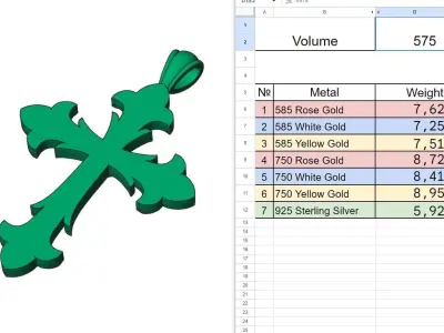 Ornamnet Cross 3D print model