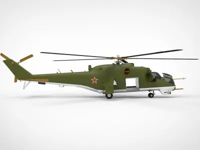 Mil Mi-24 Hind 3D model purchase