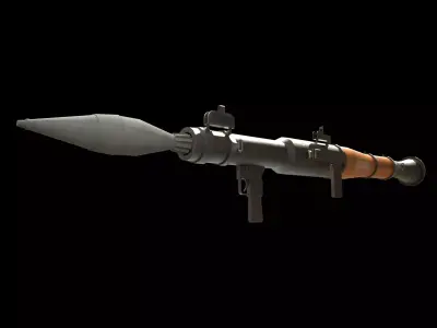 RPG-7 grenade launcher Low-poly 3D model
