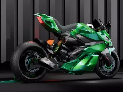 Sci-Fi Superbike 3D model