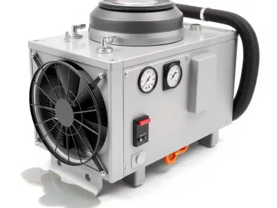 Industrial Air Cooling Unit model pack Low-poly 3D model