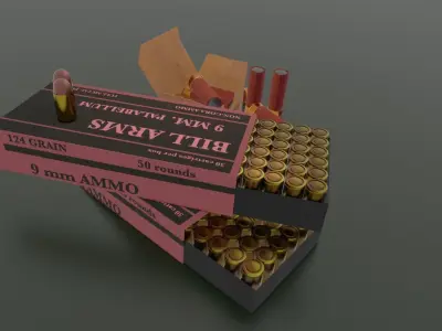 Ammunition prop 3d model Low-poly 3D model