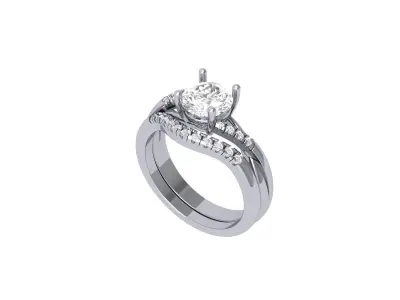 Wedding Ring  3D print model 414