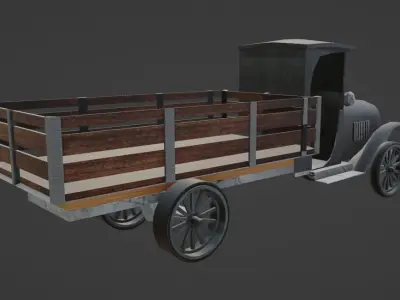 Chevrolet One Ton Pick Up Low-poly 3D model
