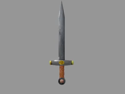 Sword Free low-poly 3D model 12