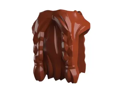 Custom3Dprint Minifigure Accessory - Minifigure Beard S1 - 05 3D print model