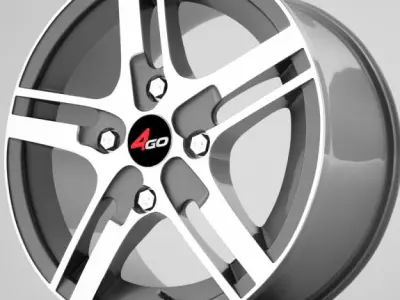 4go wheel rims 3D model by VisuArt3D