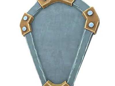 Ancient Shield Low-poly 3D model purchase