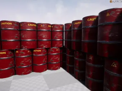Oil Barrel 3D model get