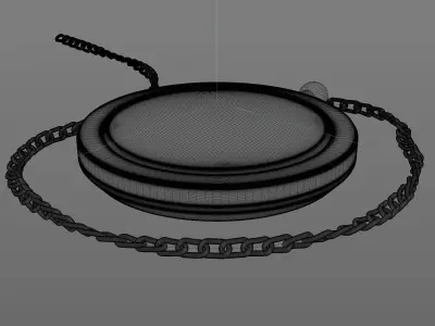 Antique Pocket Watch 3D model