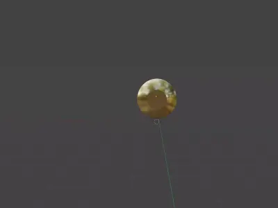 Copper-Gold Bullet Free low-poly 3D model