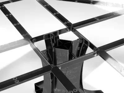 Liberty Dining and Bar Height in the industrial style 3D model