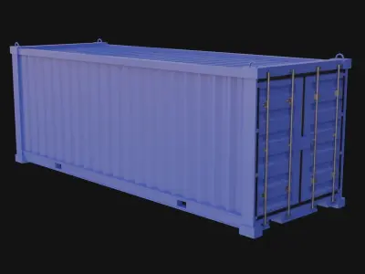 Container 3D Model Low-poly 3D model purchase