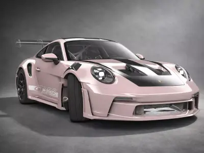 Porsche 992 GT3 RS Glasswing 3D model