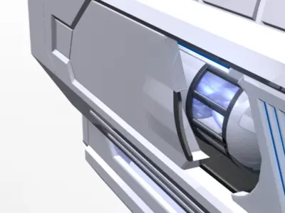 DBP Gun animated 3D model