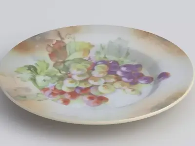 Antique and vintage plate v5 3D model