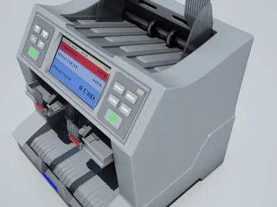 Currency Counting Machine 3D model