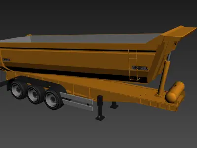 Dump Trailer 3D model purchase