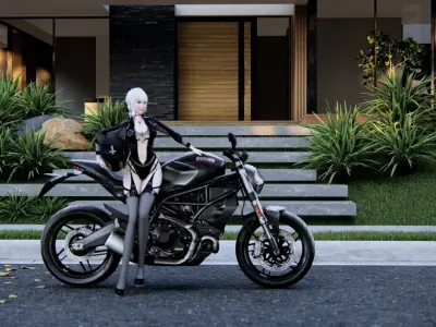 DUCATI MONSTER GIRL 3D model