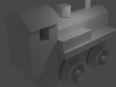 toy locomotive 3D model