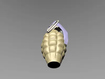  bomb - Grenade Low-poly 3D model