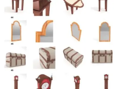 Dosch 3D - Antique Furniture 3D model