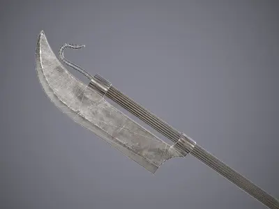 Medieval Polearms Low-poly 3D model