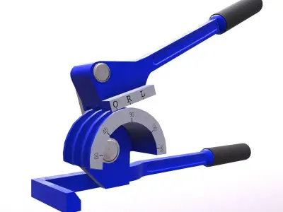 Pipe Bender low Poly Low-poly 3D model