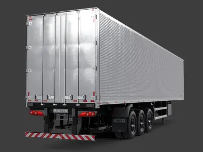 Randon Box Trailer 2020 3D model