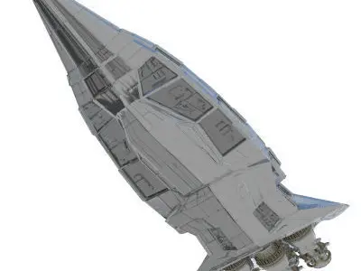 Space Ship 3D model 4