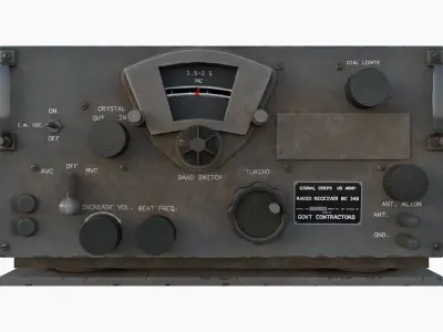 SCR - 300 WW2 Radio Low-poly 3D model