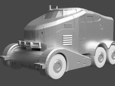 Death Stranding PHI MC20000 semi trailer truck 3D print model