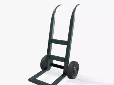Trolley Cart Low-poly 3D model