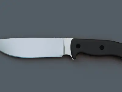 Survival Knife Low-poly 3D model purchase