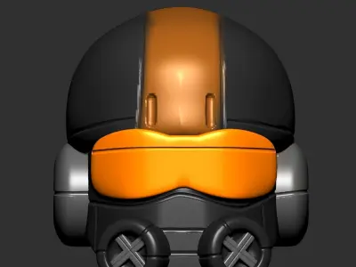 helmet high poly sculpt 3d printable 3D model 3D model purchase