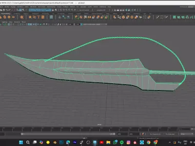 TENSA ZANFETSU SWORD MODEL  Low-poly 3D model