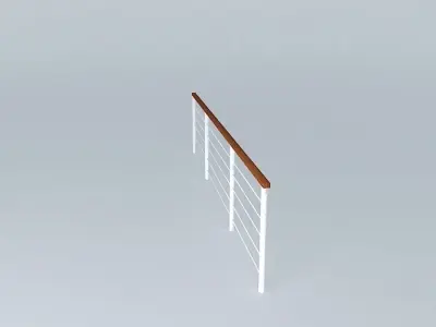 QE2 railing Free 3D model
