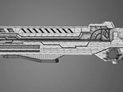 si-fi gun 3D model