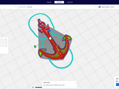 anchor 3D print model