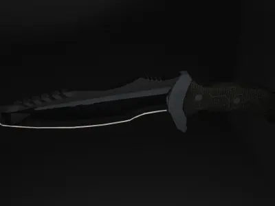 Tactical Edge 3D Knife Model Low-poly 3D model