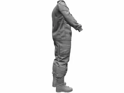  Army Combat Uniform ACU - High Poly 3D model