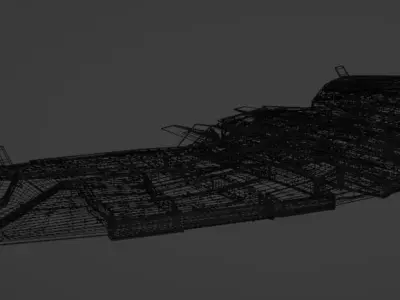 Spaceship model V01 3D model